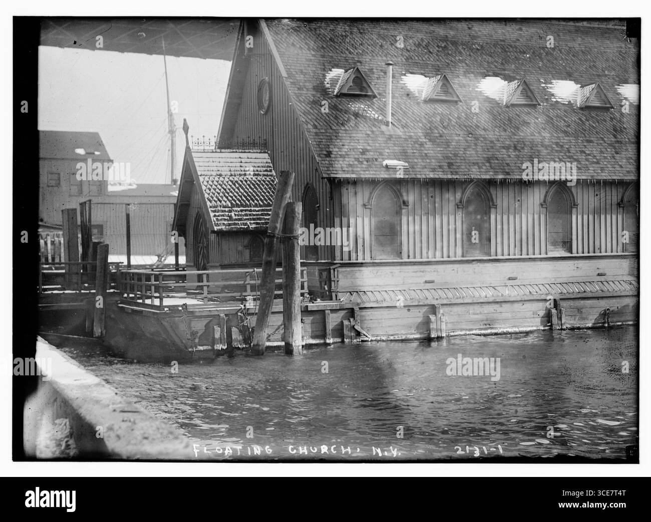 Église flottante, New York 1909 Banque D'Images