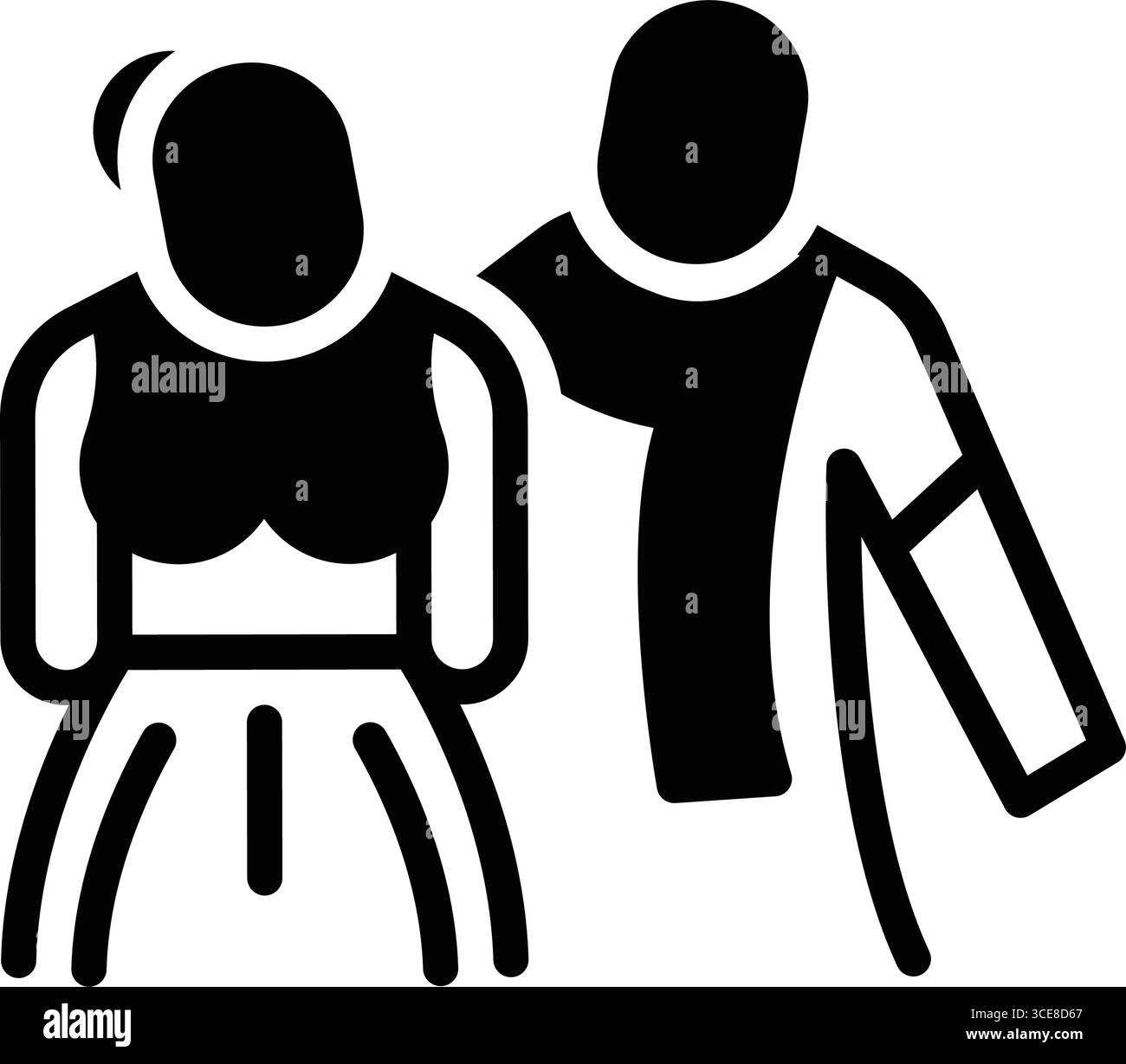 Icône pour protéger, défendre Illustration de Vecteur