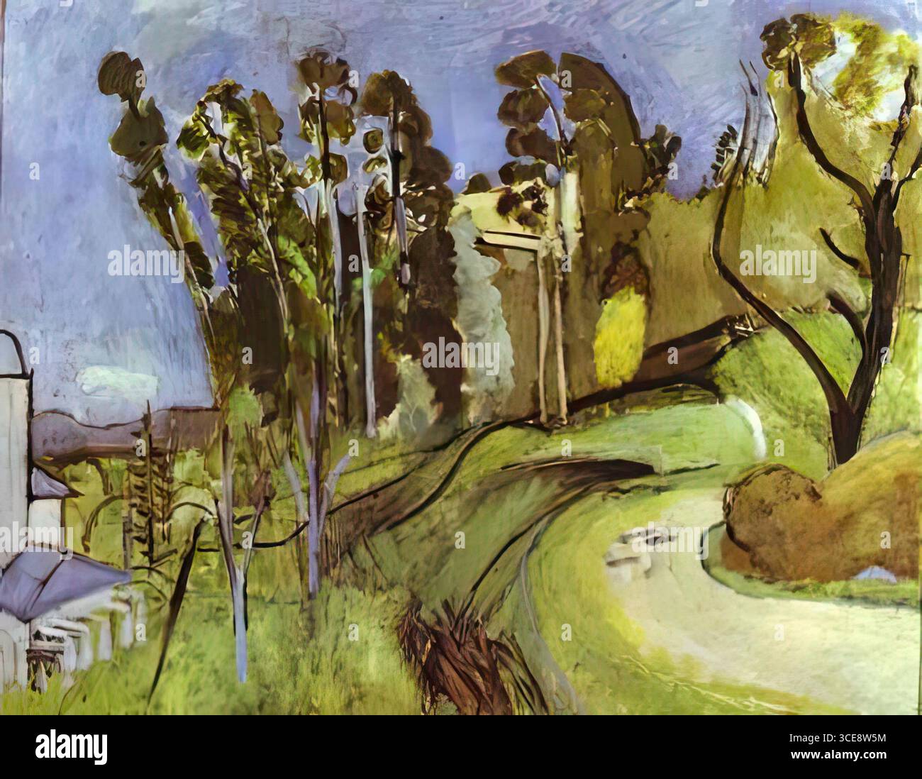 Henri Matisse peinture - Henri Matisse - Montalban, paysage Banque D'Images