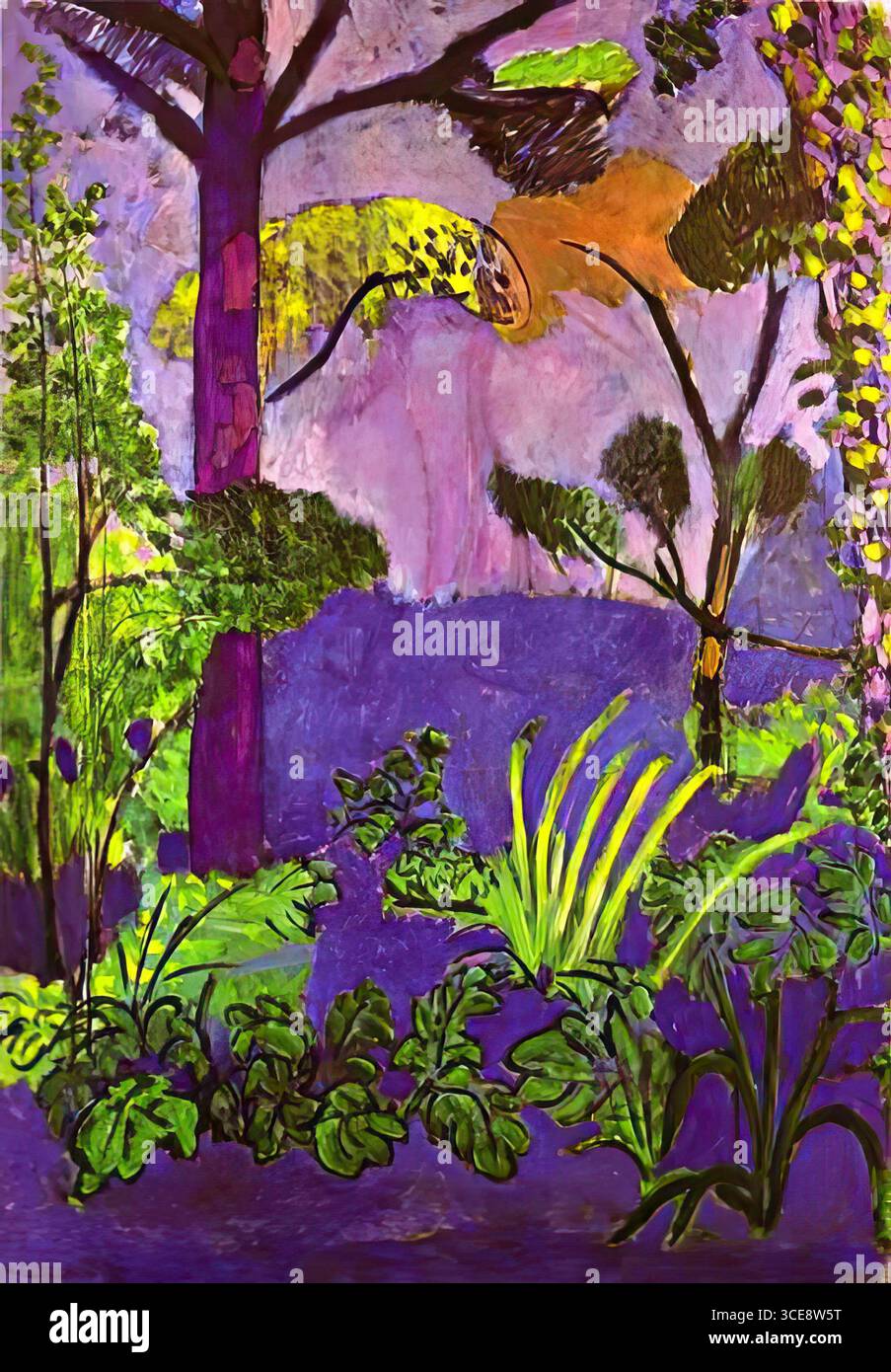 Peinture Henri Matisse - Henri Matisse - paysage marocain (Acanthus) Banque D'Images