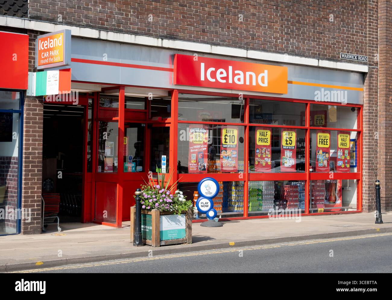 Boutique Islande, Warwick Road, Kenilworth, Warwickshire, Angleterre, ROYAUME-UNI Banque D'Images