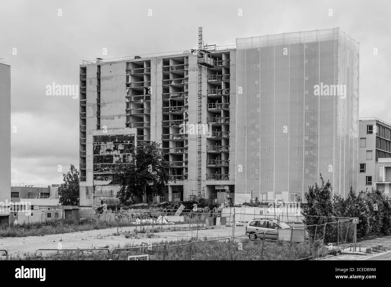 Reims, Sanierung von Plattenbauten // Reims, rénovation de vieilles constructions préfabriquées Banque D'Images