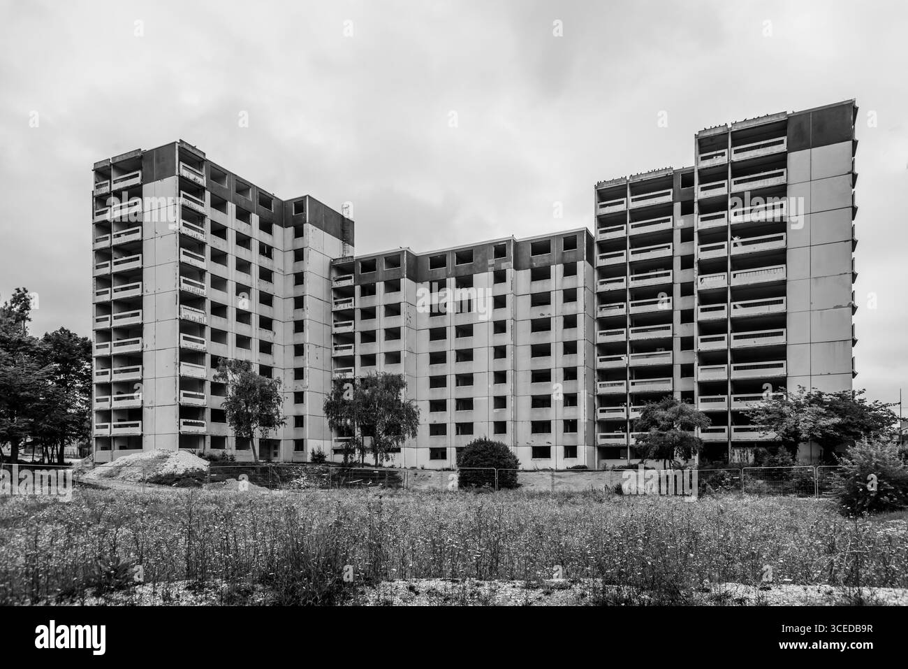 Reims, Sanierung von Plattenbauten // Reims, rénovation de vieilles constructions préfabriquées Banque D'Images
