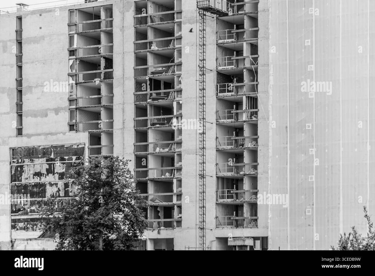Reims, Sanierung von Plattenbauten // Reims, rénovation de vieilles constructions préfabriquées Banque D'Images