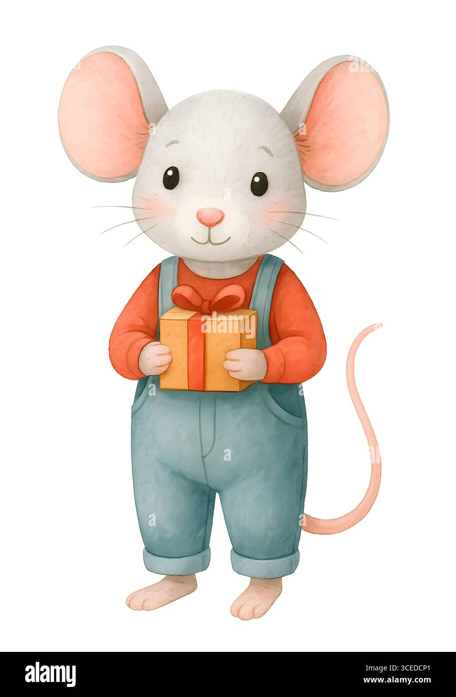 Illustration de Noël à l'aquarelle, éléments de fête et décorations Banque D'Images