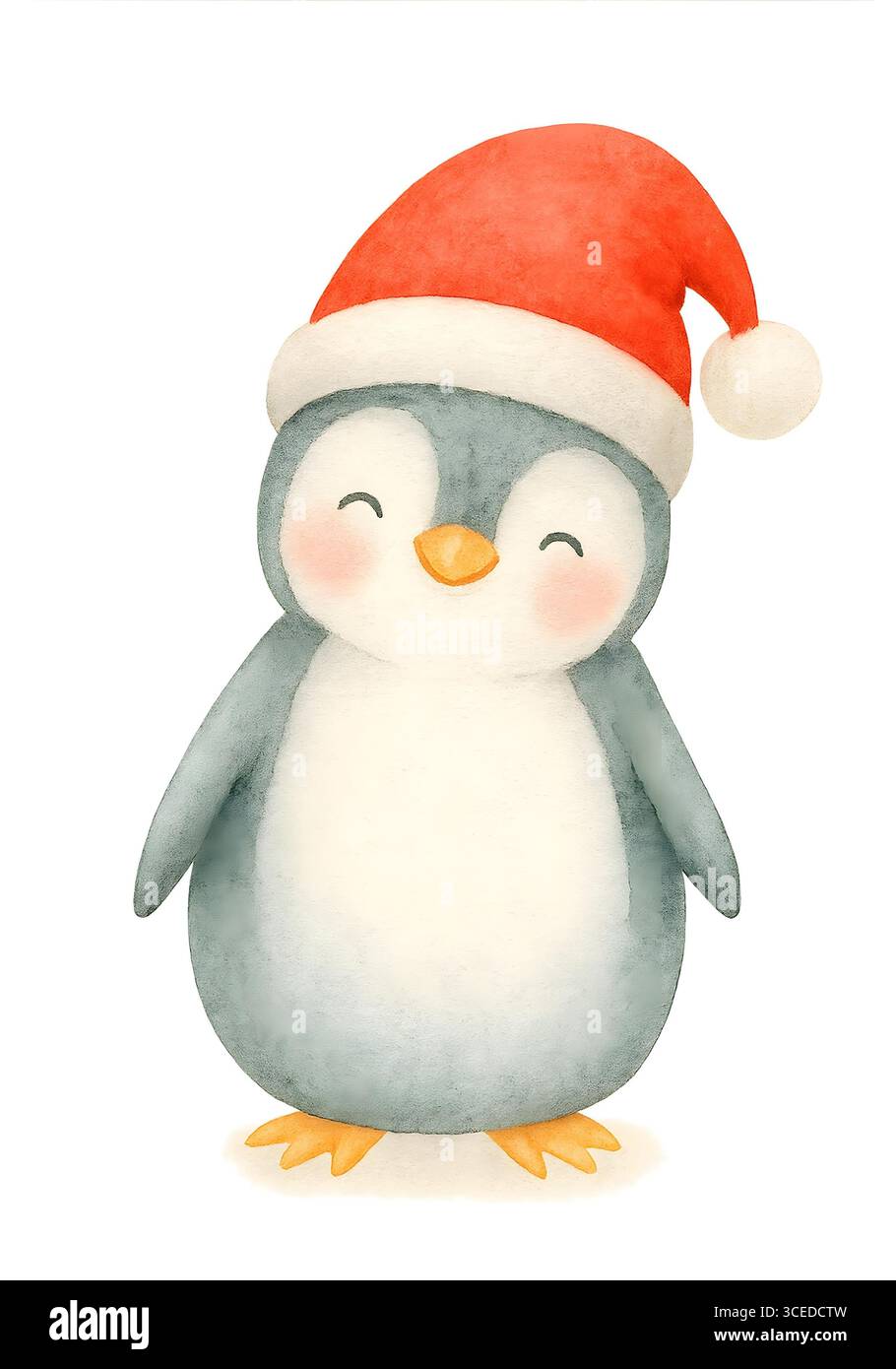 Illustration de Noël à l'aquarelle, éléments de fête et décorations Banque D'Images