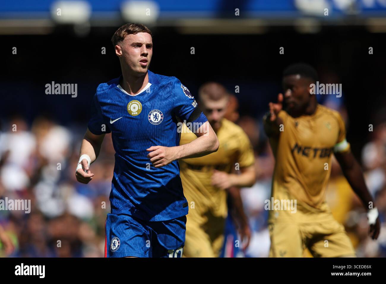 LONDRES, Royaume-Uni - 17 août 2025 : Cole Palmer de Chelsea lors du match de premier League entre Chelsea FC et Crystal Palace FC à Stamford Bridge (crédit : Craig Mercer/ Alamy Live News) Banque D'Images LONDRES, Royaume-Uni - 17 août 2025 : Cole Palmer de Chelsea lors du match de premier League entre Chelsea FC et Crystal Palace FC à Stamford Bridge (crédit : Craig Mercer/ Alamy Live News) Banque D'Images