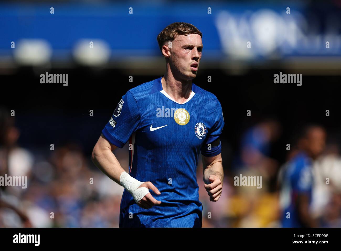 LONDRES, Royaume-Uni - 17 août 2025 : Cole Palmer de Chelsea lors du match de premier League entre Chelsea FC et Crystal Palace FC à Stamford Bridge (crédit : Craig Mercer/ Alamy Live News) Banque D'Images LONDRES, Royaume-Uni - 17 août 2025 : Cole Palmer de Chelsea lors du match de premier League entre Chelsea FC et Crystal Palace FC à Stamford Bridge (crédit : Craig Mercer/ Alamy Live News) Banque D'Images