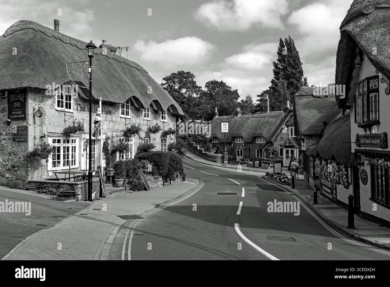 Village de Shanklin Isle of Wight Banque D'Images