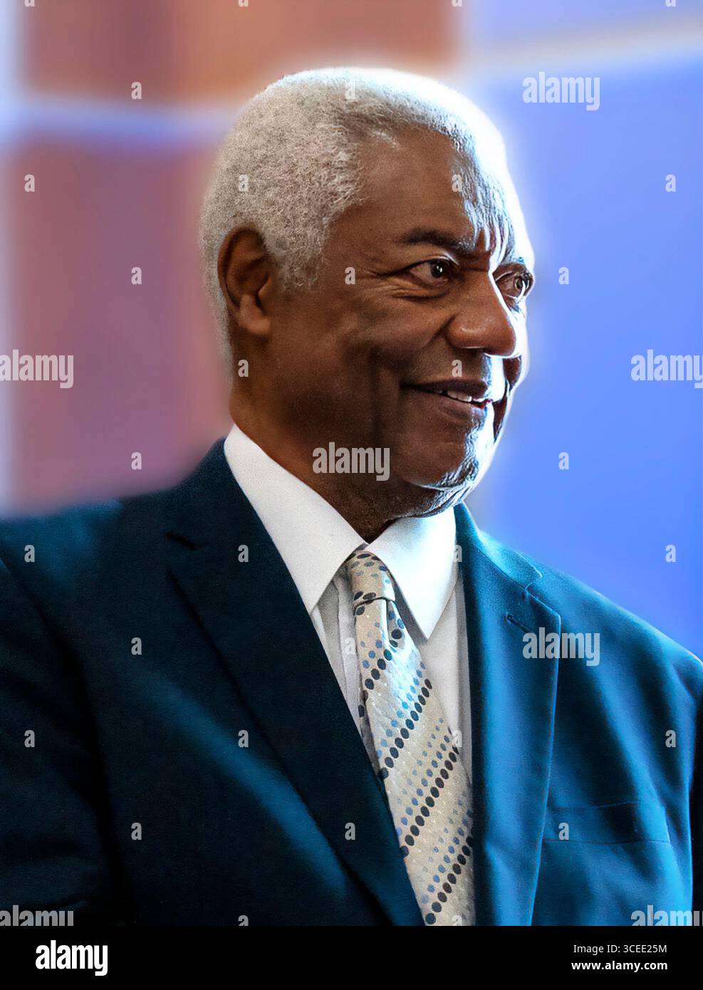 Oscar Robertson. Portrait de l'ancien joueur professionnel de basket-ball, Oscar Palmer Robertson (né en 1938) en 2024 Banque D'Images