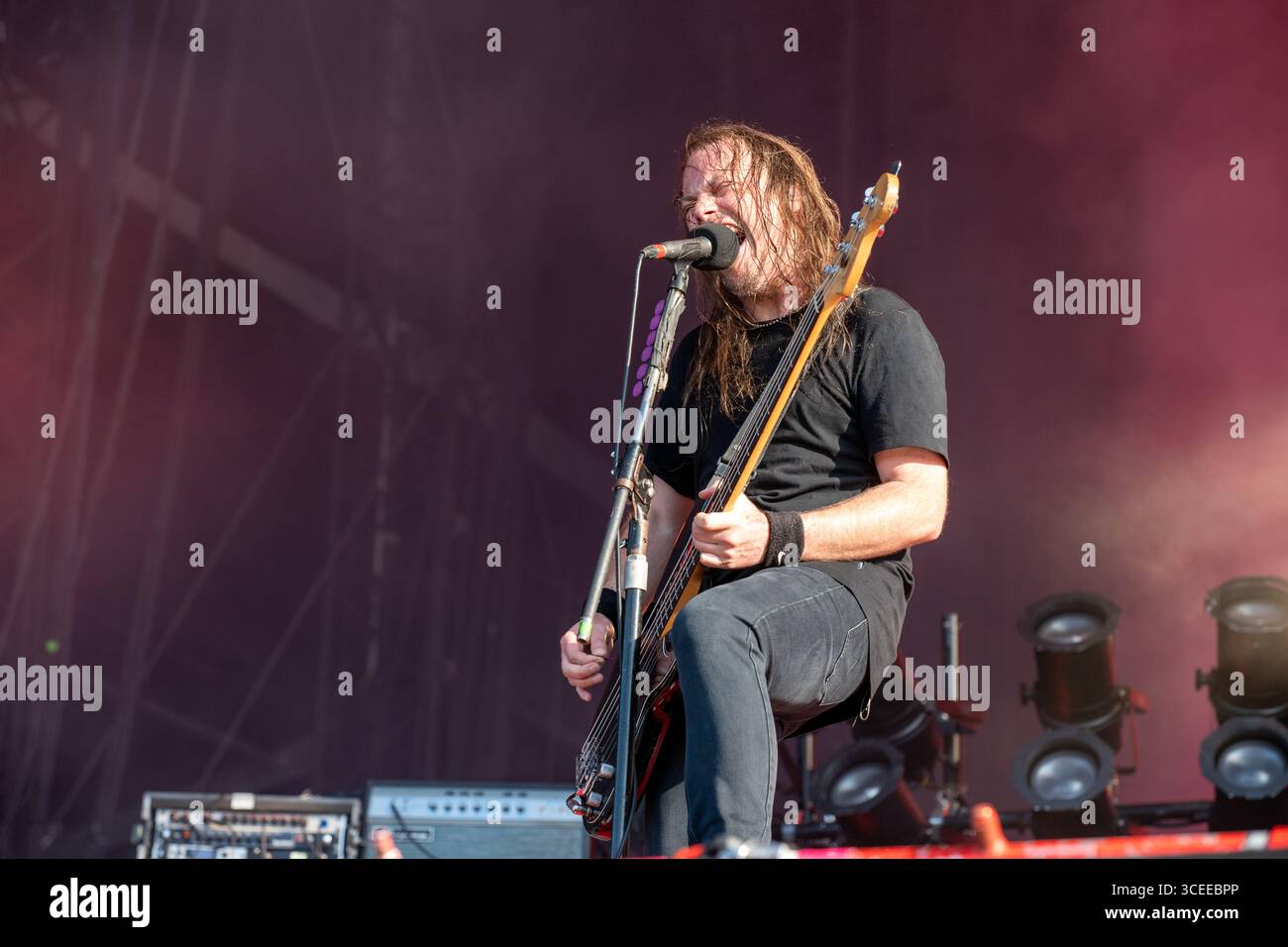 19 juin 2025 : Airbourne se produit au festival Hellfest Open Air à Clisson Banque D'Images