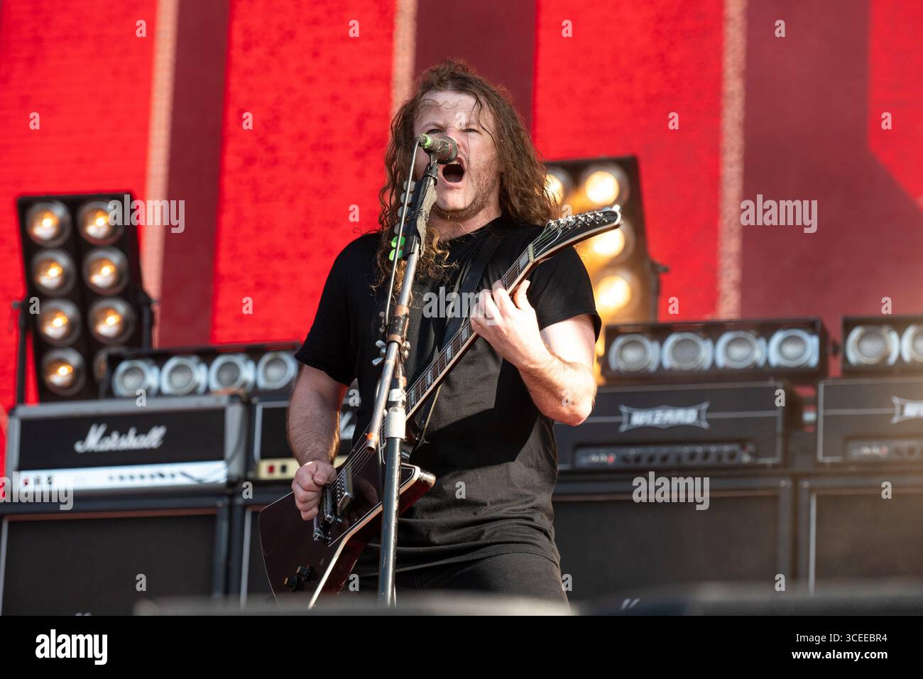 19 juin 2025 : Airbourne se produit au festival Hellfest Open Air à Clisson Banque D'Images