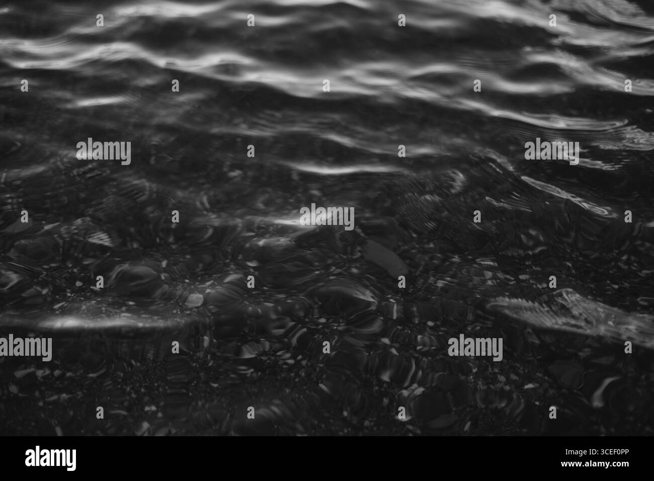 eau avec des ondulations sur la surface. texture de la surface de l'eau avec des vagues Banque D'Images