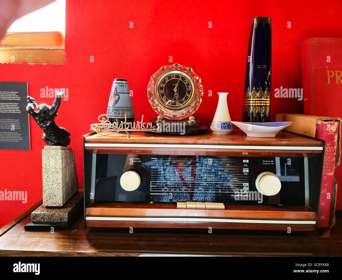 Expositions au Musée de la vie sous le communisme à Varsovie, Pologne. Banque D'Images