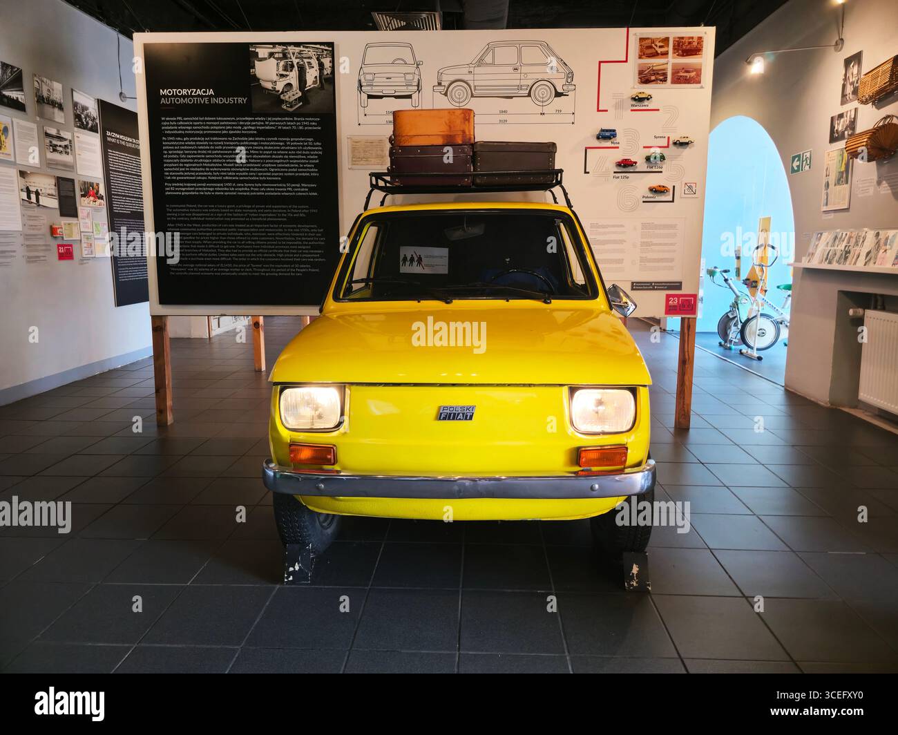 Expositions au Musée de la vie sous le communisme à Varsovie, Pologne. Banque D'Images