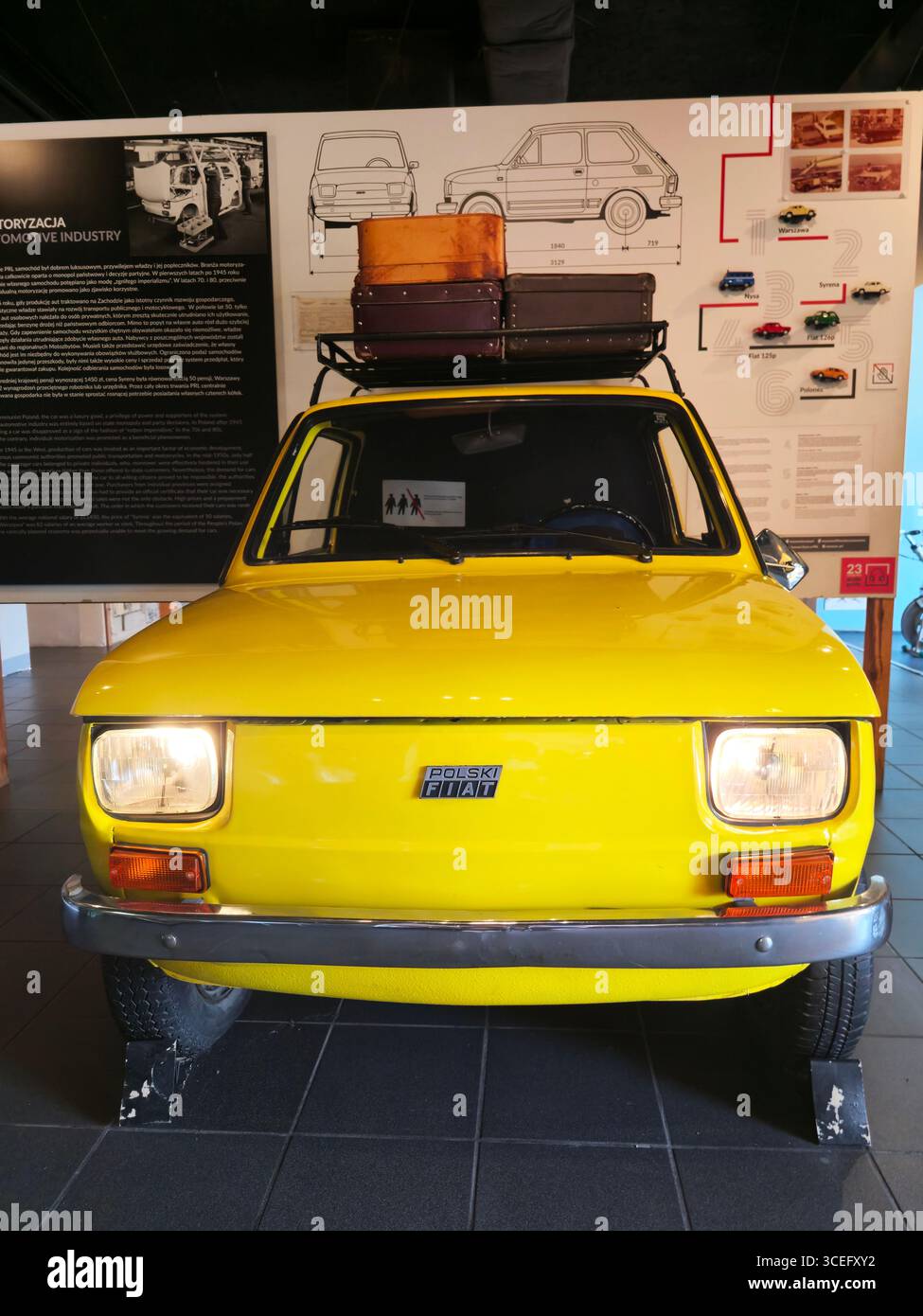 Expositions au Musée de la vie sous le communisme à Varsovie, Pologne. Banque D'Images