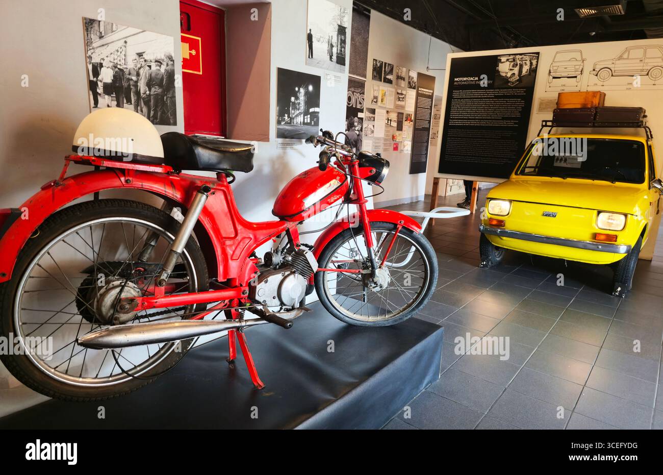 Expositions au Musée de la vie sous le communisme à Varsovie, Pologne. Banque D'Images