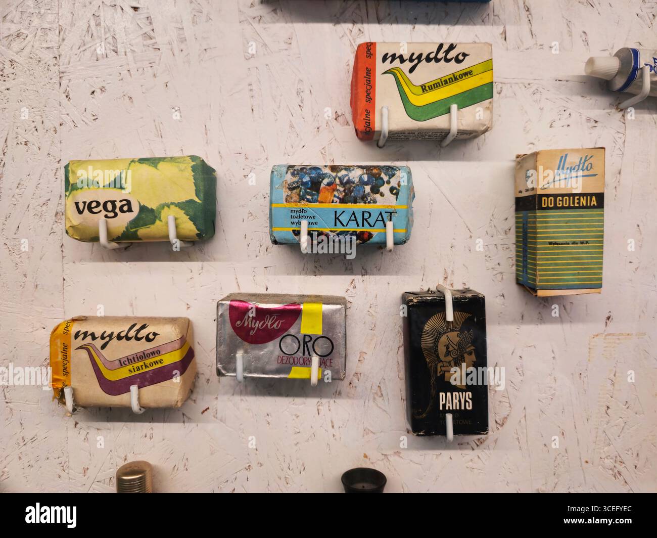 Expositions au Musée de la vie sous le communisme à Varsovie, Pologne. Banque D'Images