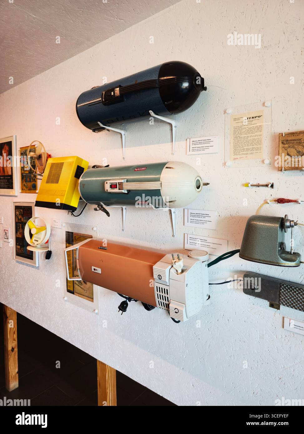 Expositions au Musée de la vie sous le communisme à Varsovie, Pologne. Banque D'Images