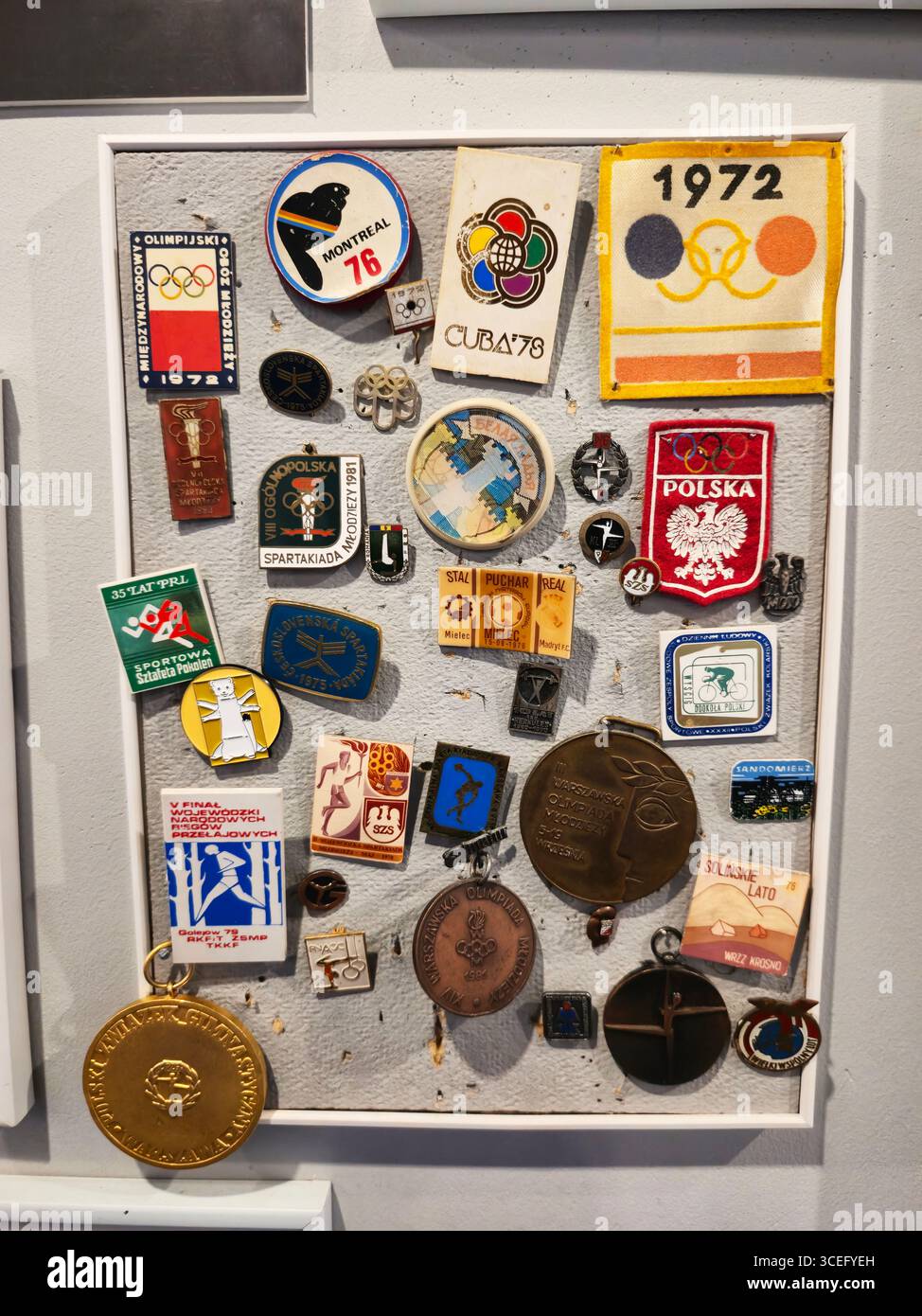 Expositions au Musée de la vie sous le communisme à Varsovie, Pologne. Banque D'Images