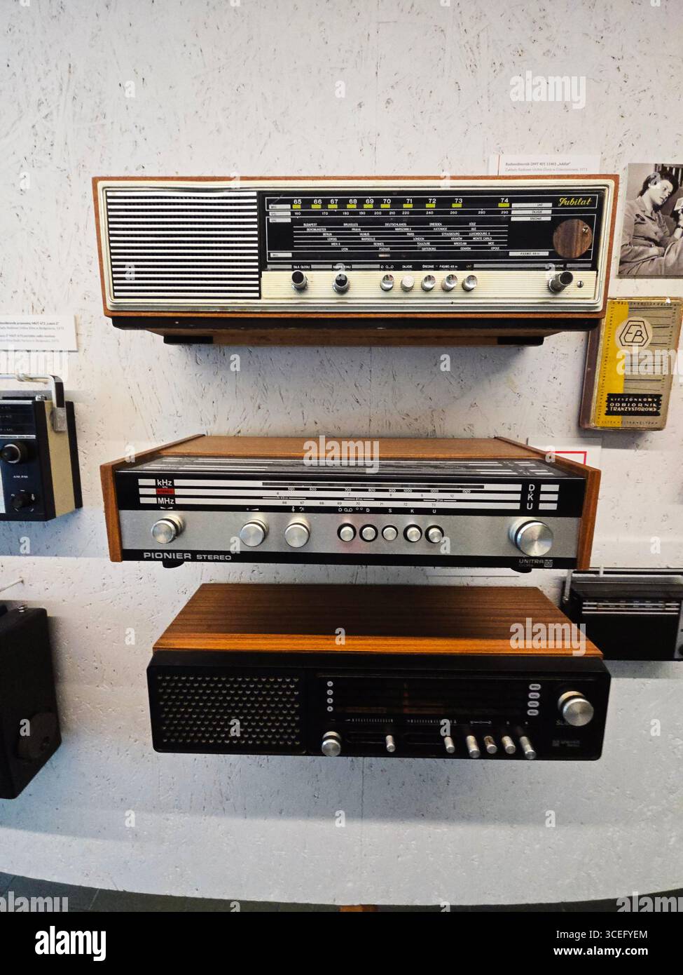 Expositions au Musée de la vie sous le communisme à Varsovie, Pologne. Banque D'Images