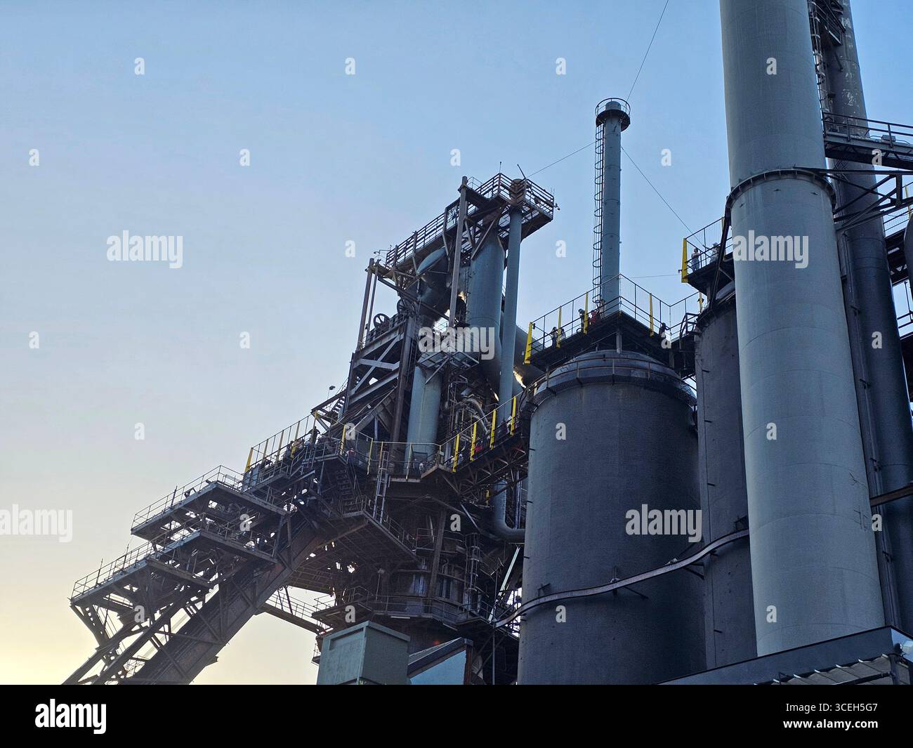 Monterrey, Nuevo Leon, Mexique - 29 juillet 2025 : Musée de l'acier sur l'histoire de l'industrie sidérurgique à Monterrey, Nuevo Leon, à l'intérieur du parc Fundidora Banque D'Images