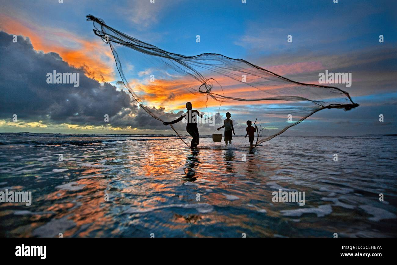 Cox`s Bazar Sea Beach Banque D'Images