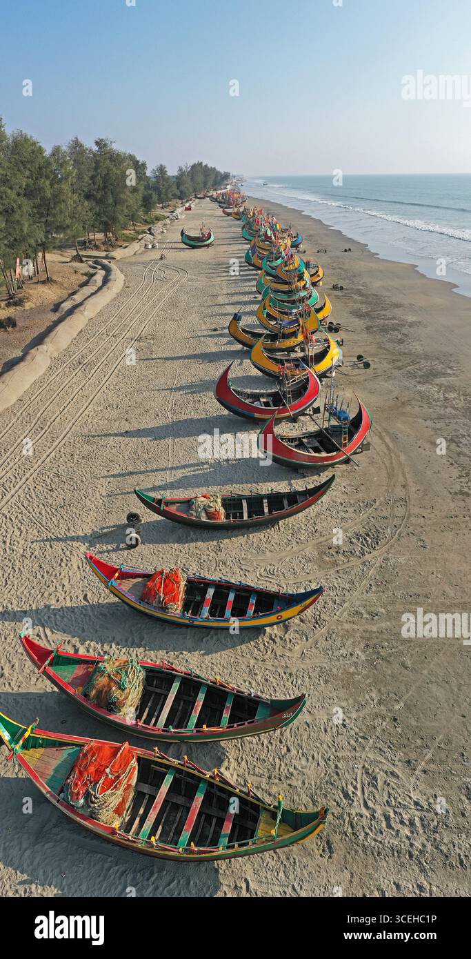 Cox`s Bazar Sea Beach Banque D'Images