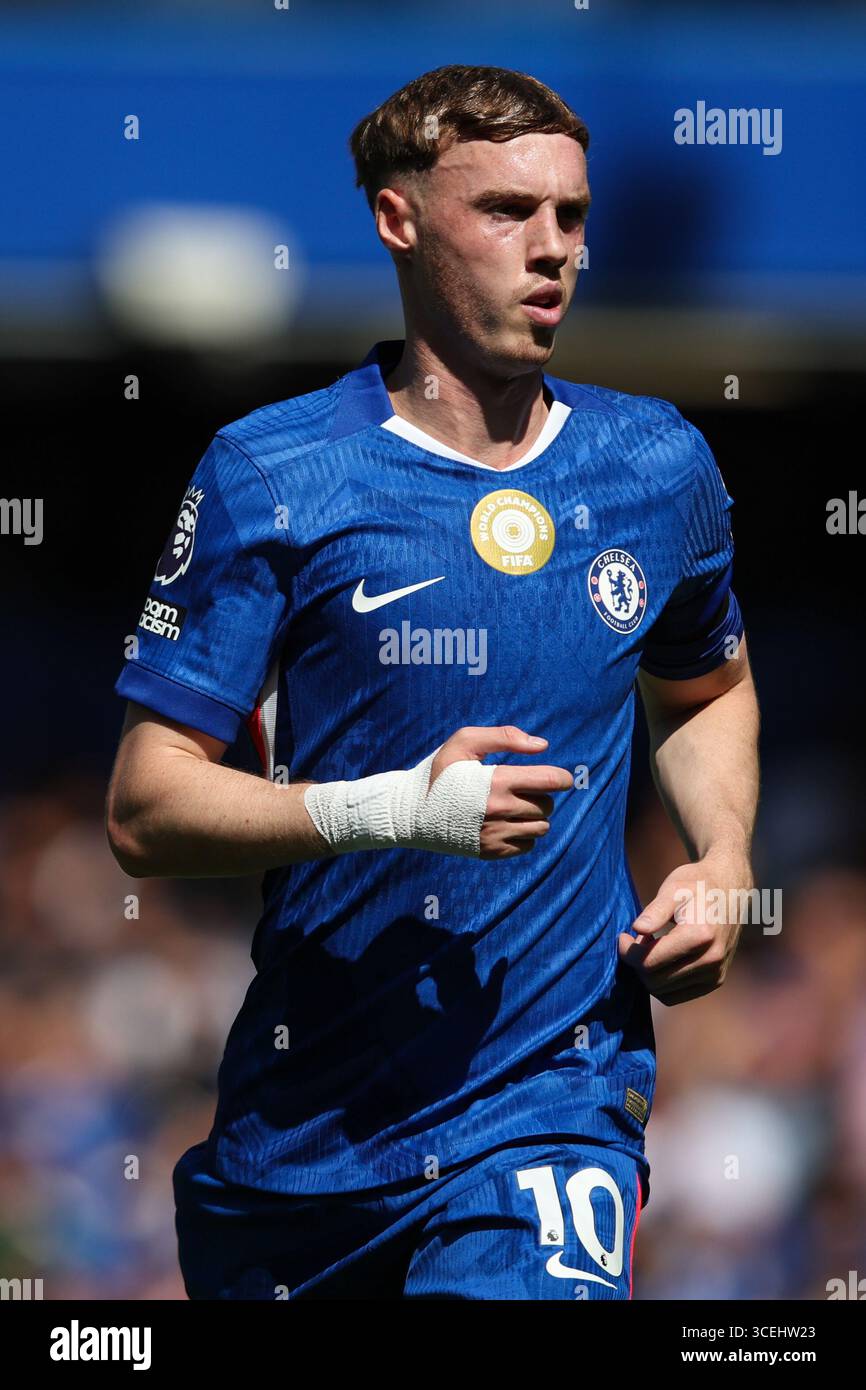 LONDRES, Royaume-Uni - 17 août 2025 : Cole Palmer de Chelsea lors du match de premier League entre Chelsea FC et Crystal Palace FC à Stamford Bridge (crédit : Craig Mercer/ Alamy Live News) Banque D'Images LONDRES, Royaume-Uni - 17 août 2025 : Cole Palmer de Chelsea lors du match de premier League entre Chelsea FC et Crystal Palace FC à Stamford Bridge (crédit : Craig Mercer/ Alamy Live News) Banque D'Images