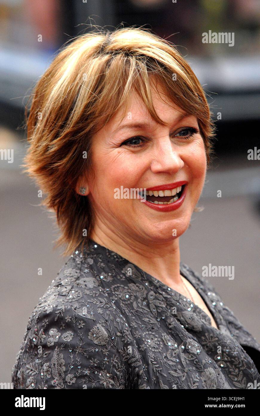 Jan Francis à la première mondiale de bienfaisance de 'Three and Out' qui s'est tenue à l'Odeon Leicester Square à Londres - 21 avril 2008 Banque D'Images