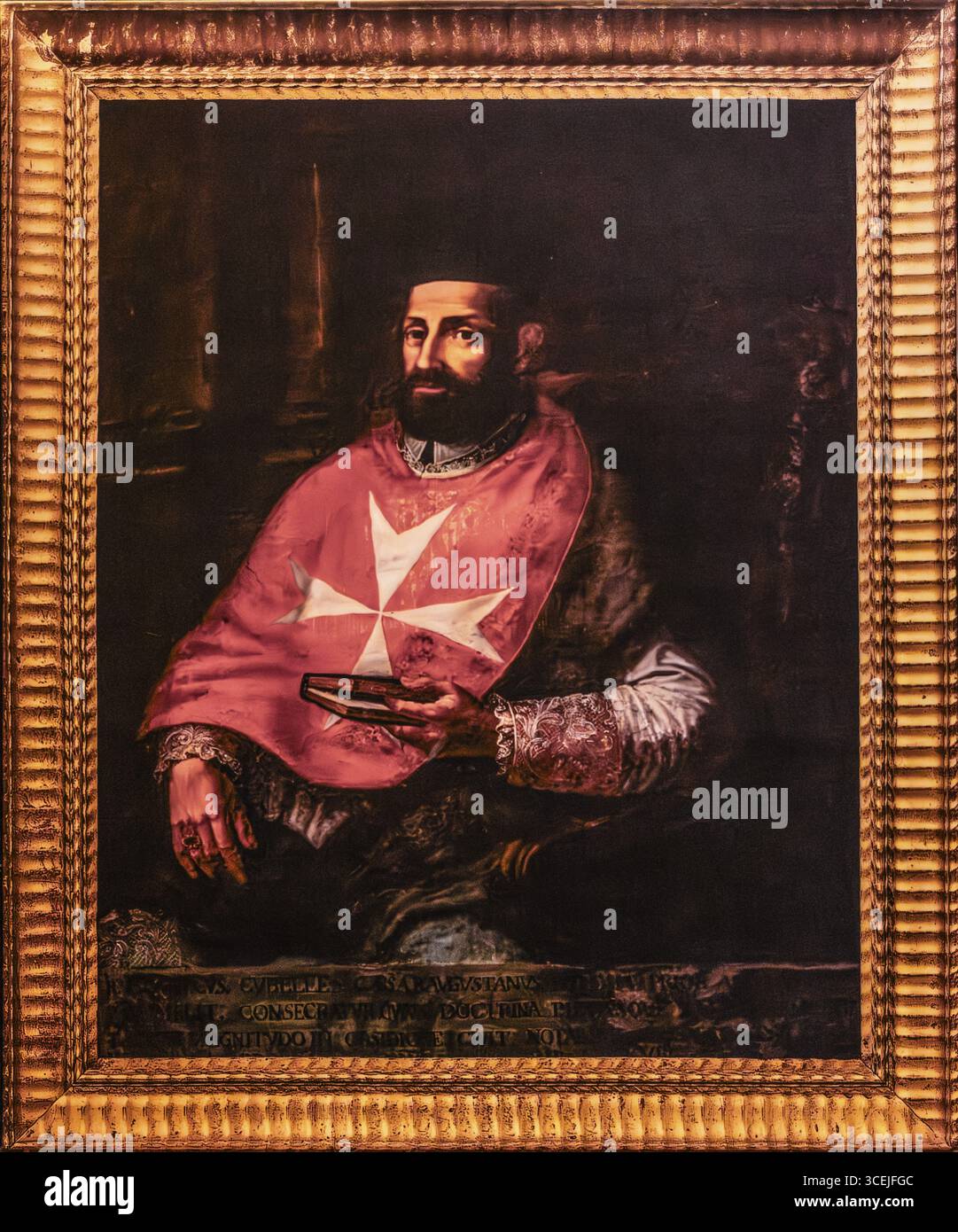 Évêque Domenico Cubelles (1540-1566), seul le palais de l'inquisiteur du XVe siècle survivant en Europe avec salle d'audience, aile de prison et salle de torture, Vitto Banque D'Images Évêque Domenico Cubelles (1540-1566), seul le palais de l'inquisiteur du XVe siècle survivant en Europe avec salle d'audience, aile de prison et salle de torture, Vitto Banque D'Images