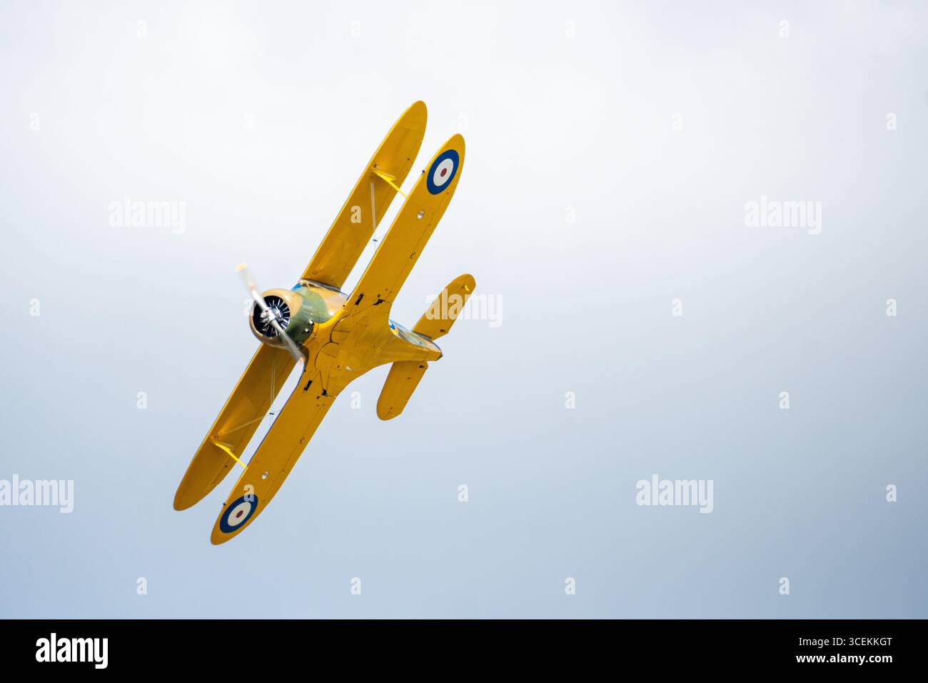 Headcorn Battle of Britain Airshow Beech Staggerwing Banque D'Images