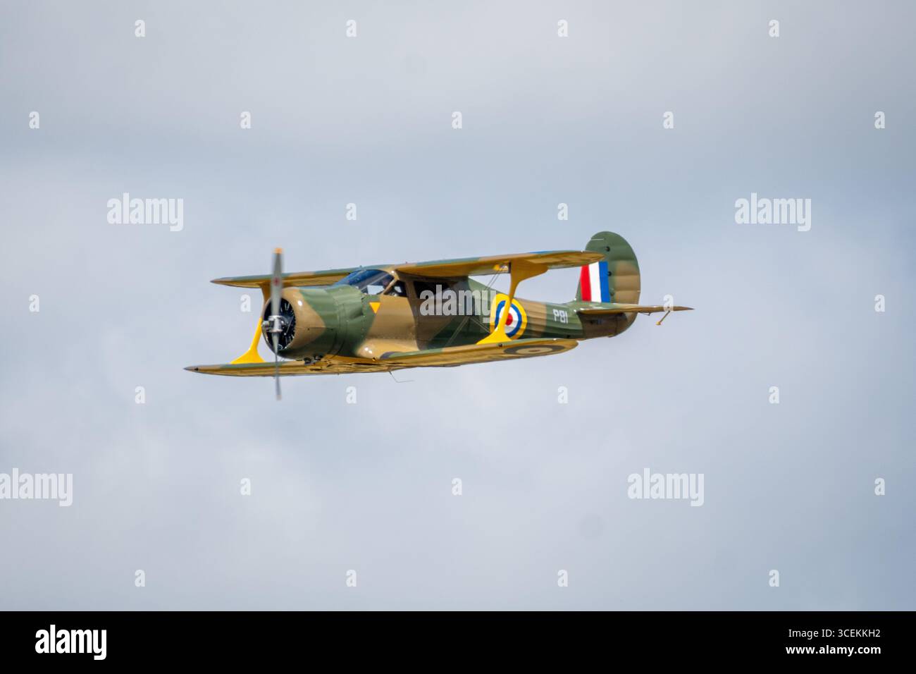 Headcorn Battle of Britain Airshow Beech Staggerwing Banque D'Images