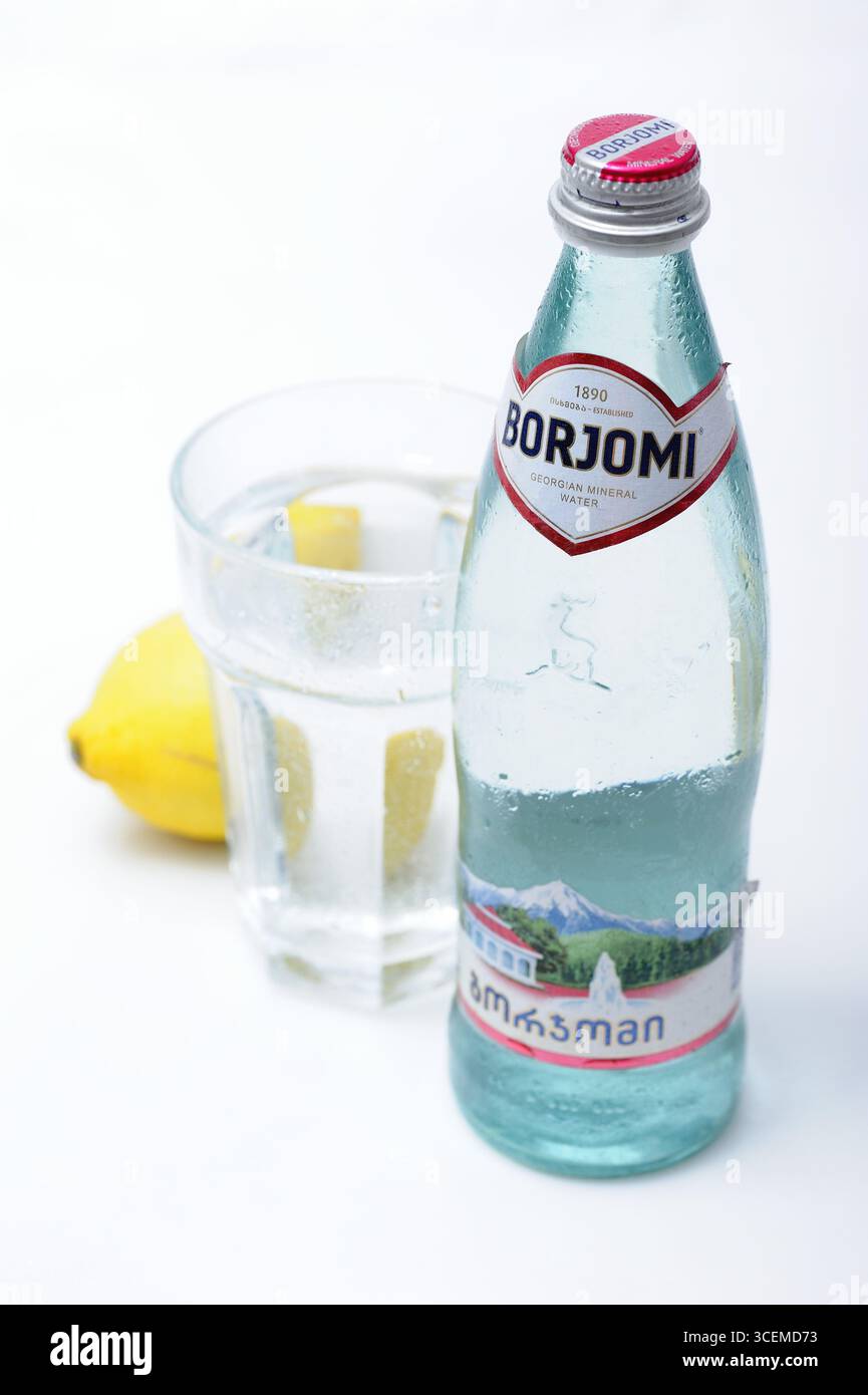 Borjomi, trésor grégorien, eau, eau fraîche, eau de santé, Banque D'Images
