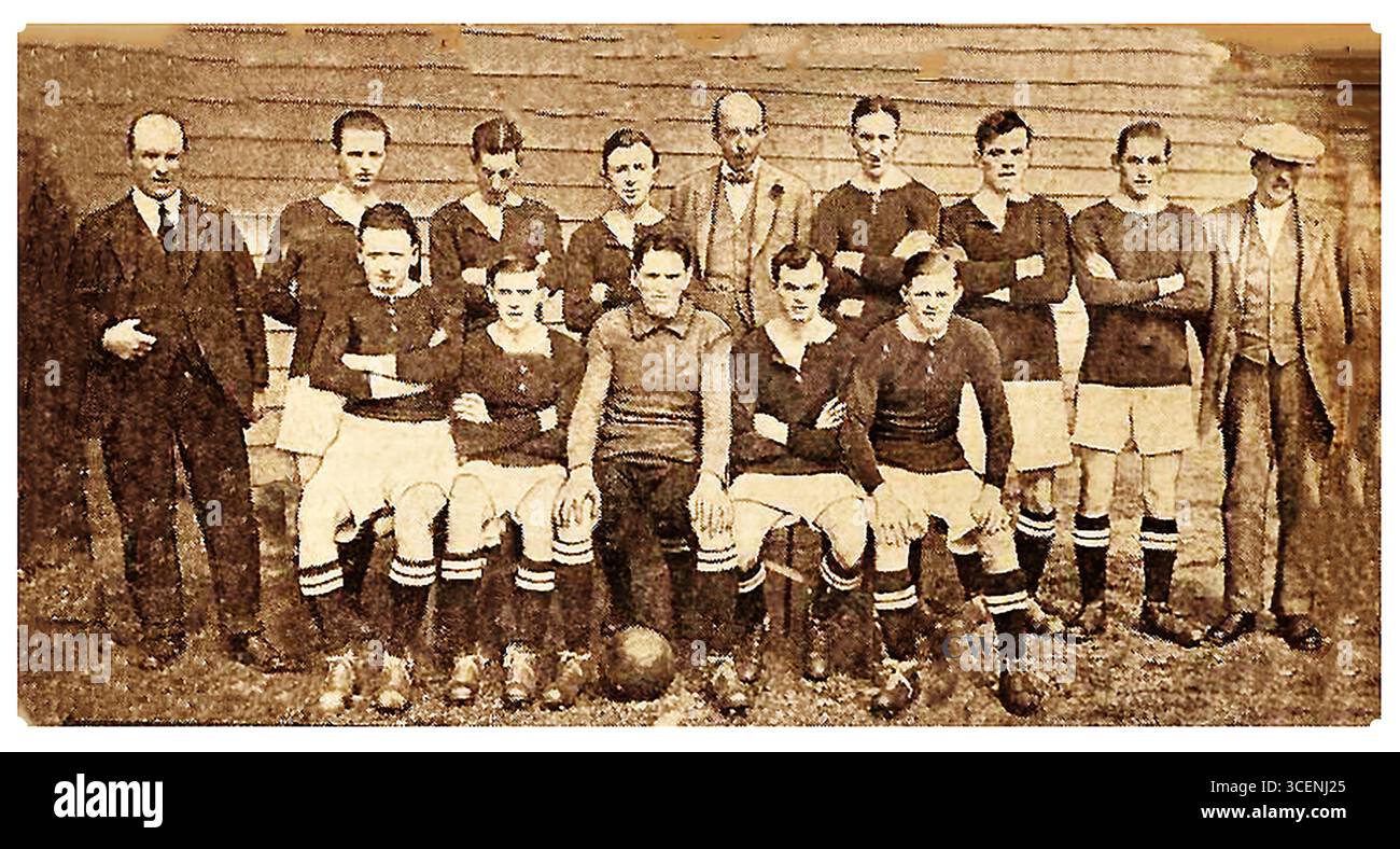 L'équipe de football d'Arbroath, ( Obar Bhrothaig / Aberbrothock) Écosse en 1923 Banque D'Images