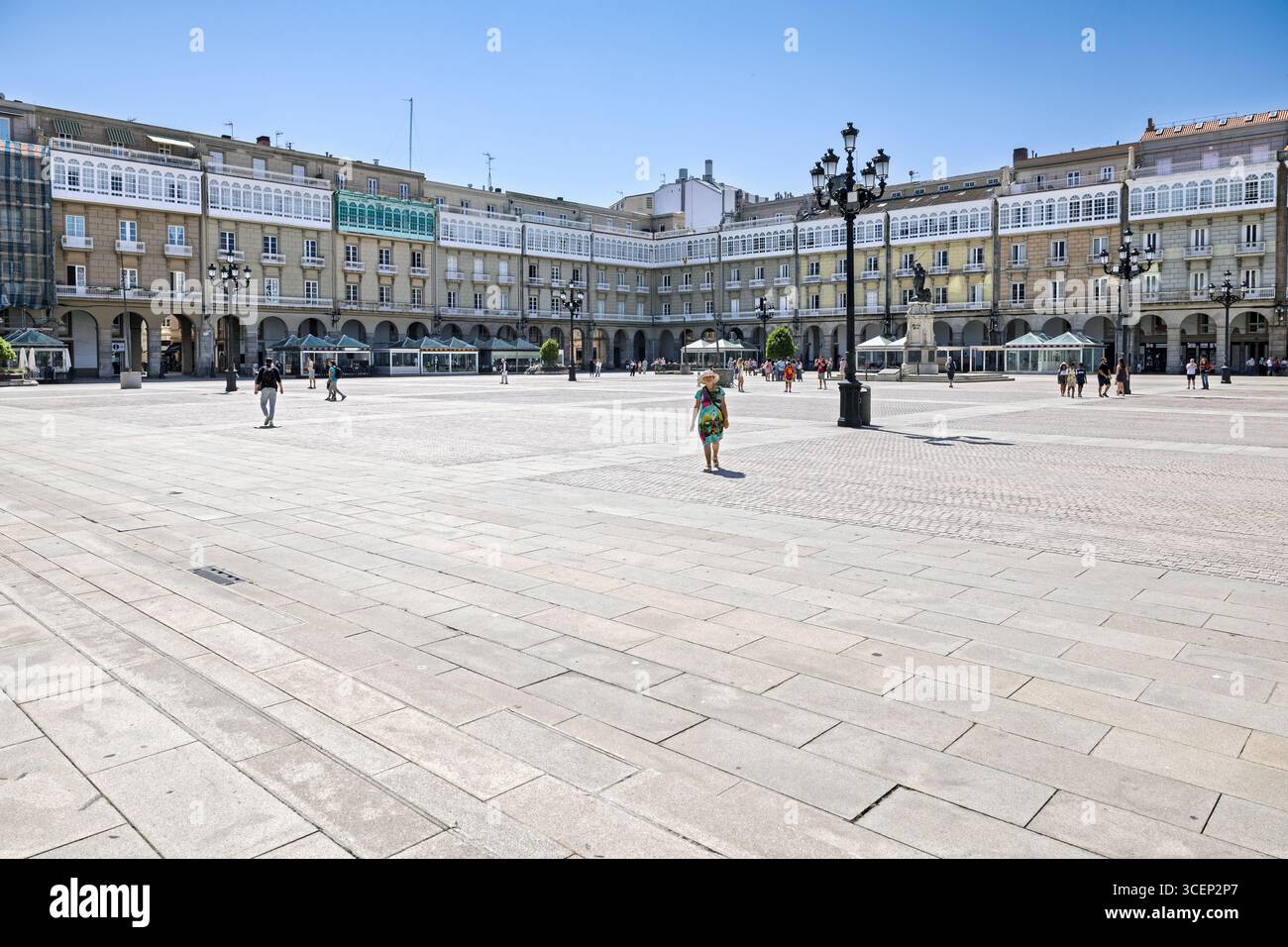 Praza de Maria Pita, Plaza de Maria Pita, A Coruna, la Coruna, Espagne Banque D'Images