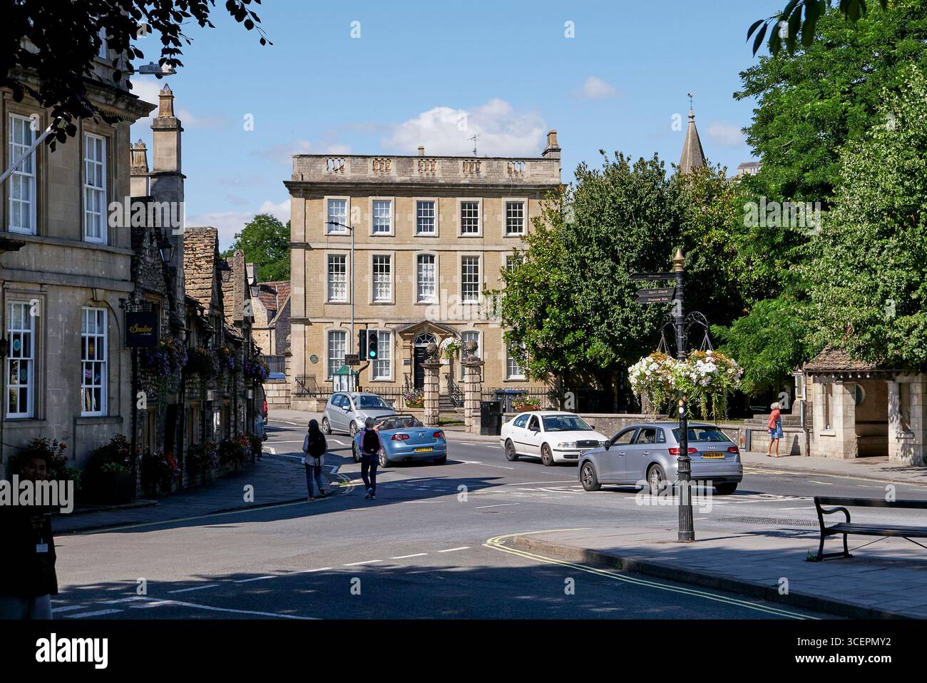 La charmante ville rurale de Bradford upon Avon, Wiltshire, Angleterre du Sud-Ouest, Royaume-Uni Banque D'Images