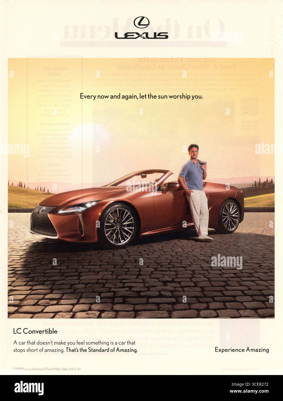 Publicité Lifestyle and Travel Magazine, États-Unis, août 2025 Banque D'Images