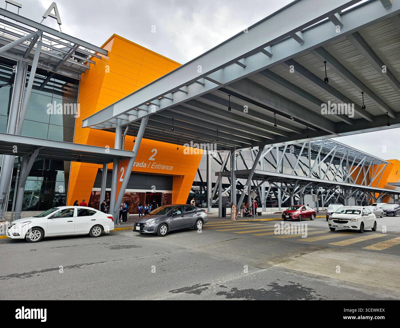 Monterrey, Nuevo Leon, Mexique - 27 juillet 2025 : Monterrey General Mariano Escobedo International Airport MTY, le principal aéroport de Nuevo Leon Banque D'Images