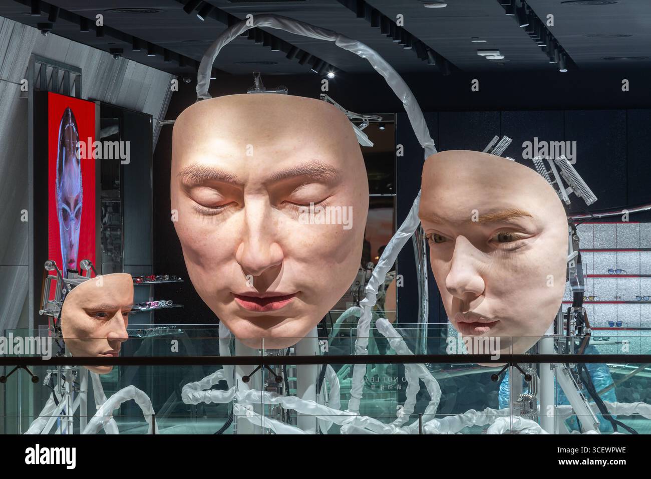 Gentle Monster magasin de luxe haut de gamme au Marina Bay Sands. Singapour. Banque D'Images