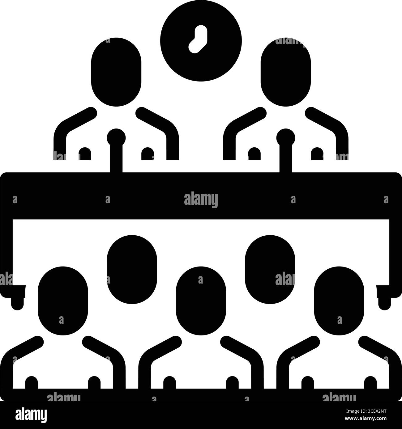 Icône de conférence de presse, appuyez sur Illustration de Vecteur