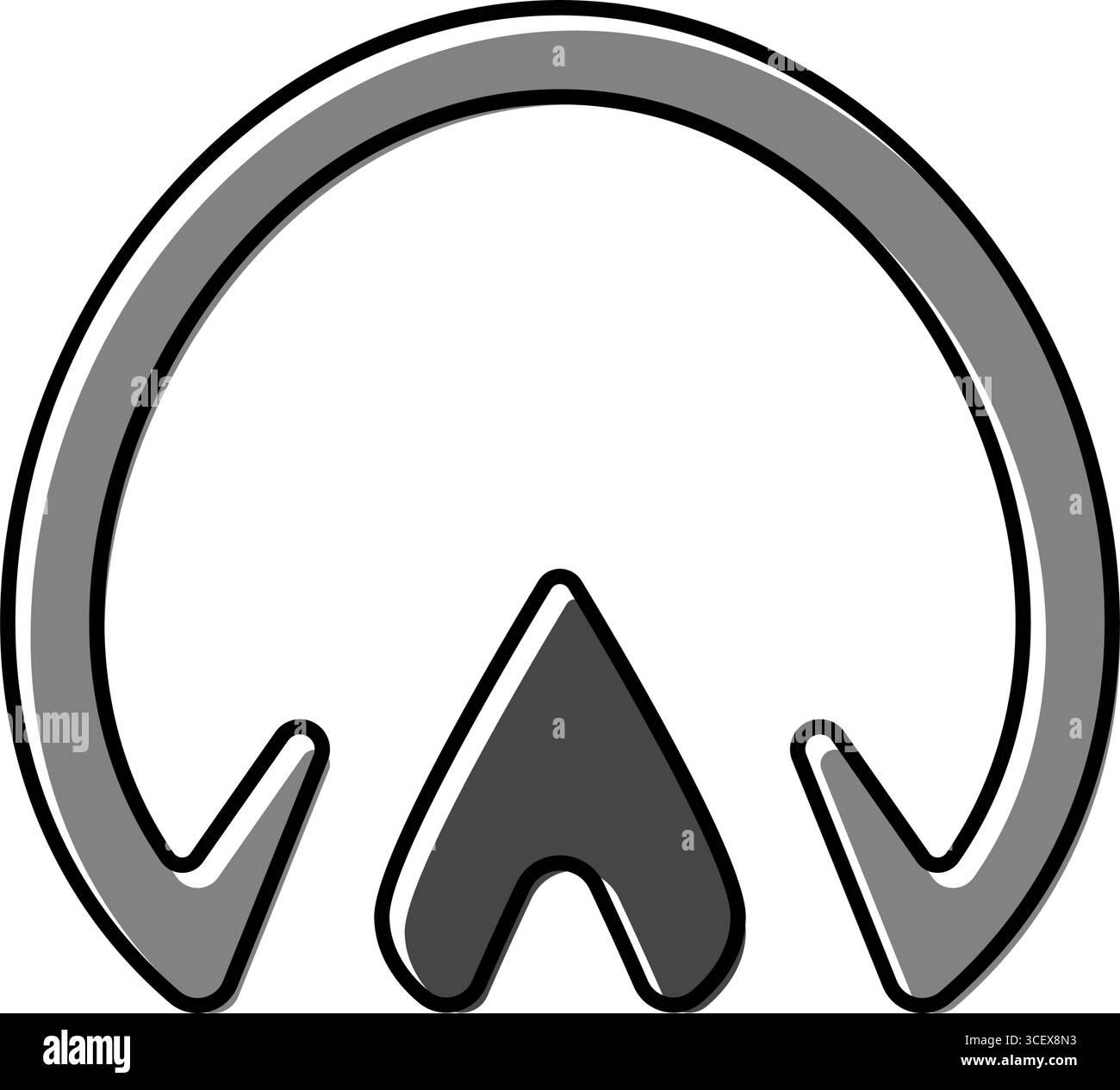 illustration vectorielle d'icône de couleur d'élevage de cheval d'impression de sabot Illustration de Vecteur