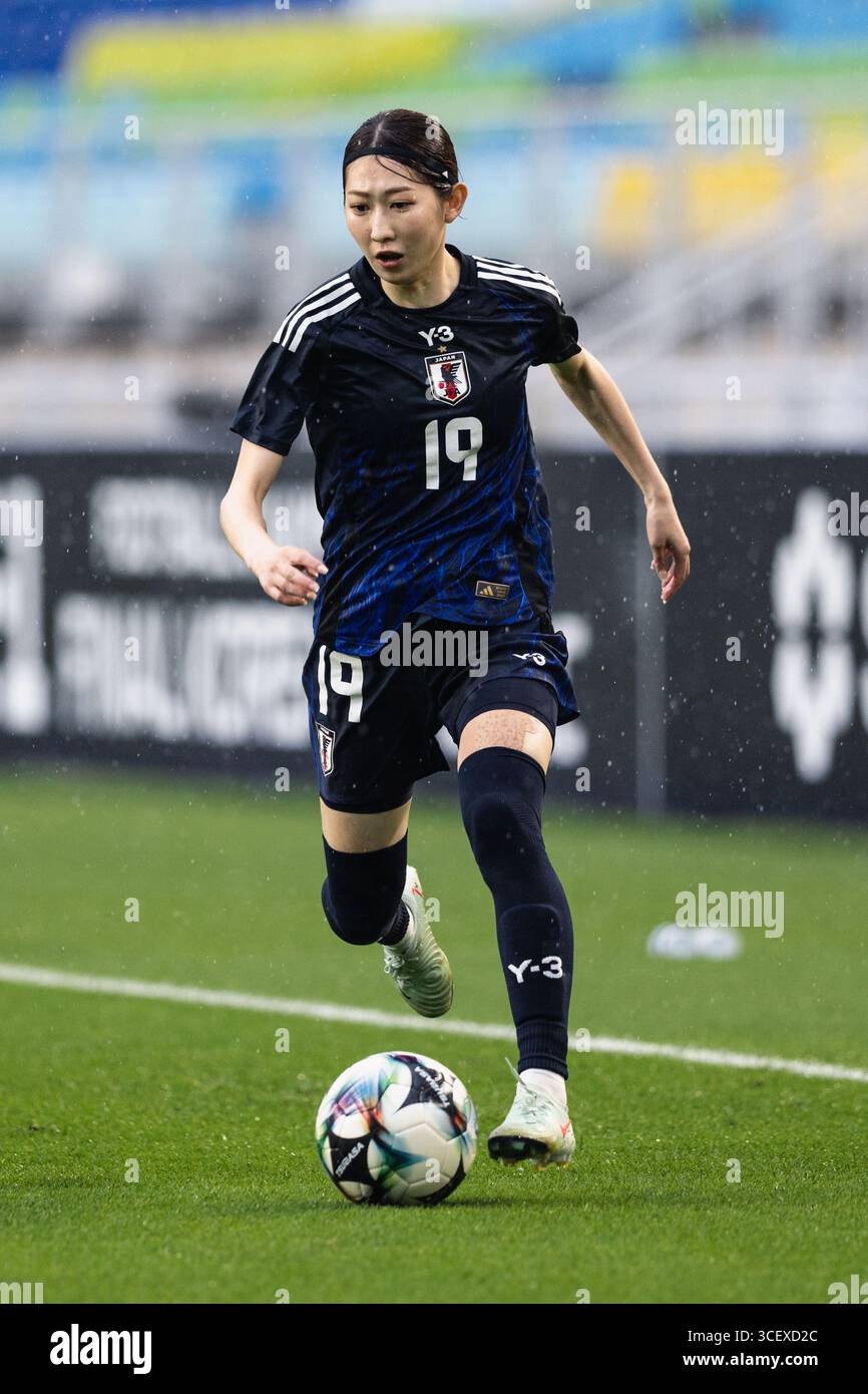 SUWON, Corée du Sud - 16 JUILLET : lors du championnat EAFF E-1 Football - Japon vs Chine PR au stade de la Coupe du monde de Suwon le 16 juillet 2025 à Suwon Banque D'Images