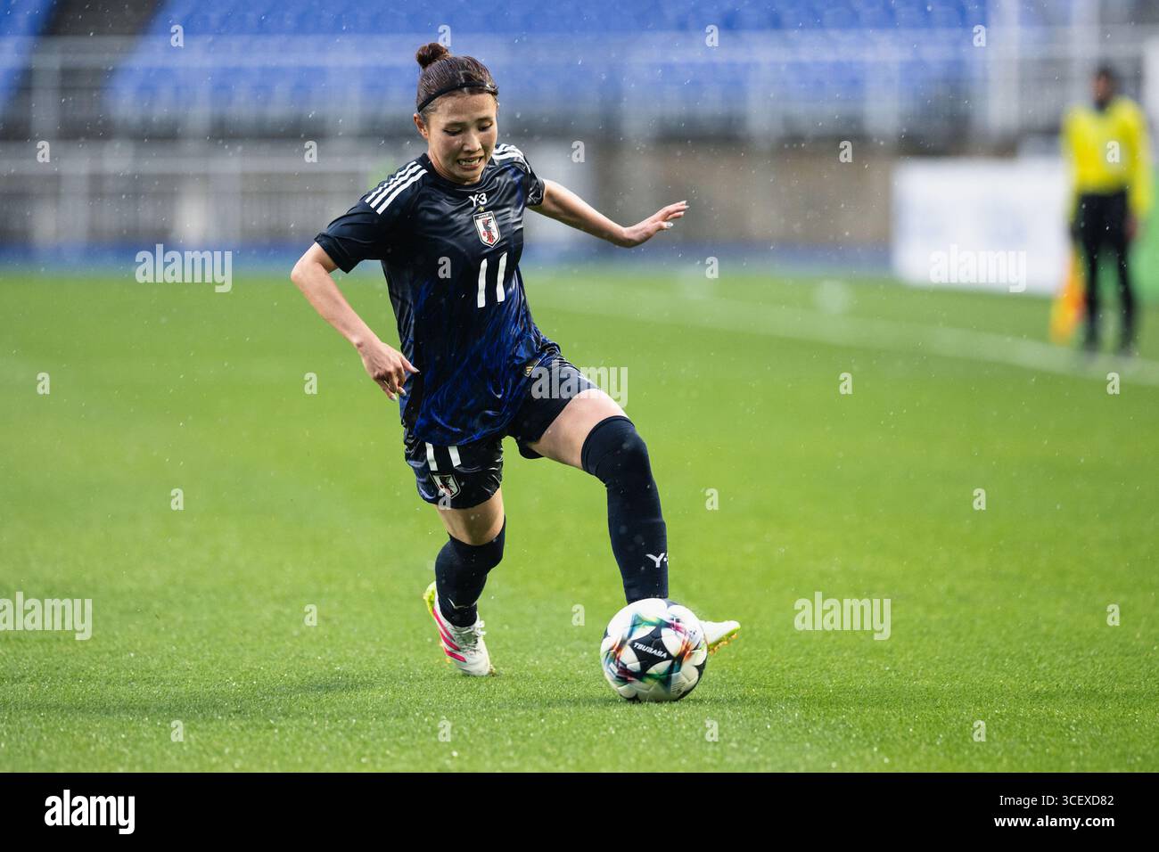 SUWON, Corée du Sud - 16 JUILLET : lors du championnat EAFF E-1 Football - Japon vs Chine PR au stade de la Coupe du monde de Suwon le 16 juillet 2025 à Suwon Banque D'Images