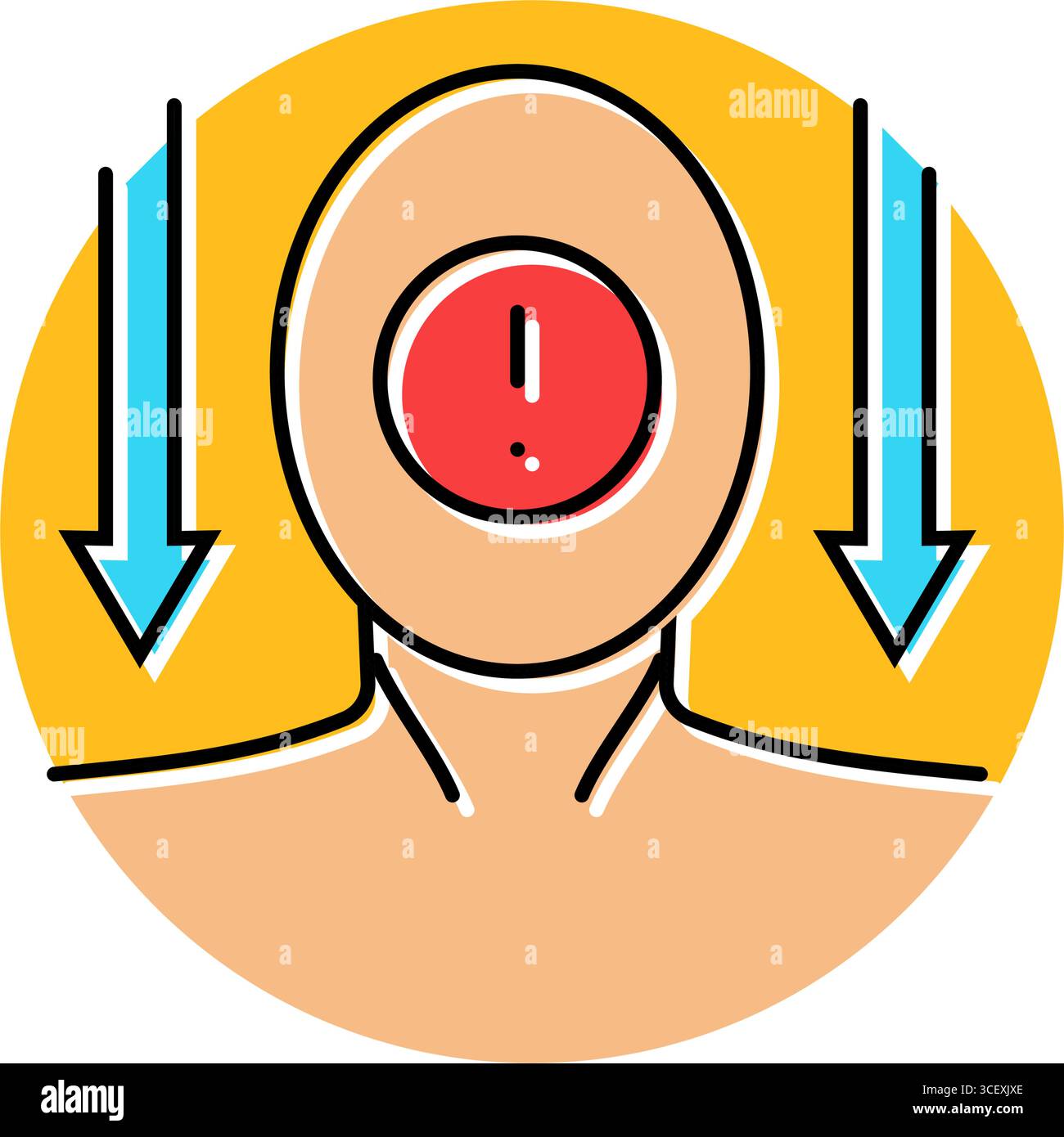 peer pression adolescence puberté puberté illustration vectorielle d'icône de couleur Illustration de Vecteur