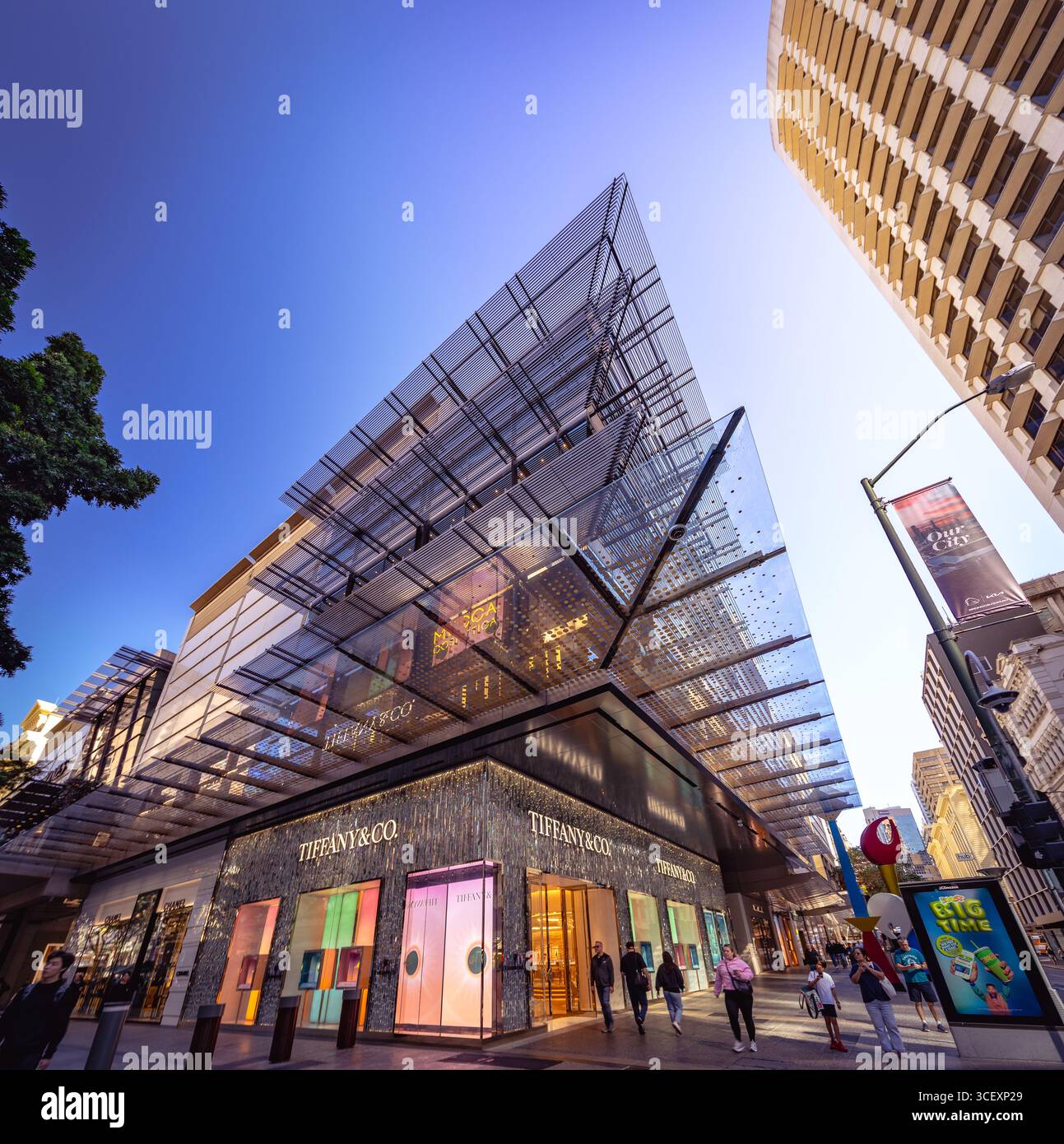 Brisbane, Australie - bâtiment du magasin Tiffany and Co Banque D'Images