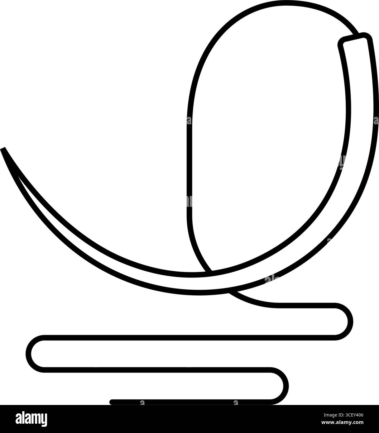 illustration vectorielle d'icône de ligne de chirurgien de fil d'aiguille chirurgicale Illustration de Vecteur