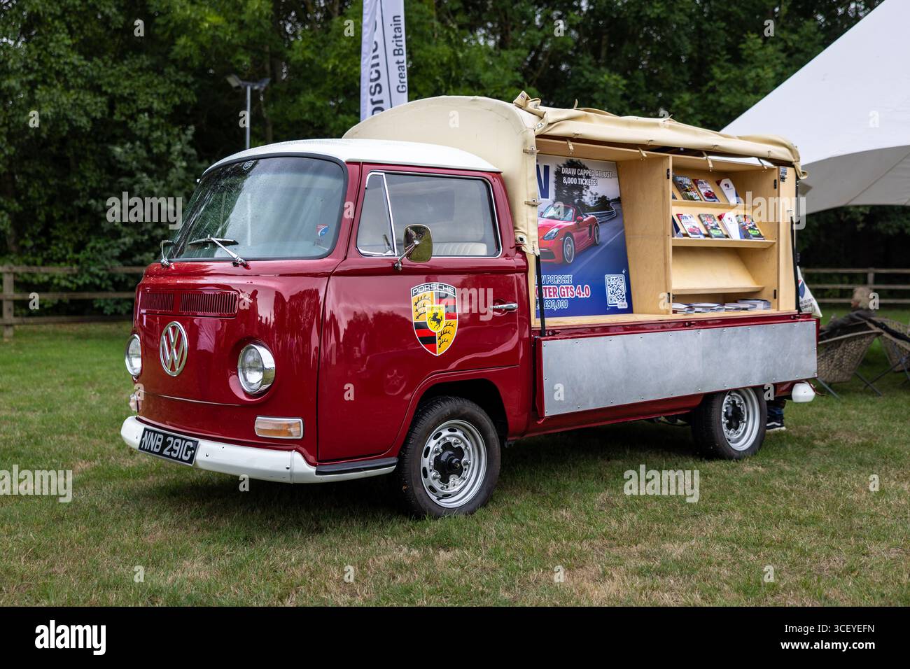 Porsche Club News -1969 Volkswagen T2 Pickup, au Megaphonics 2025. Banque D'Images