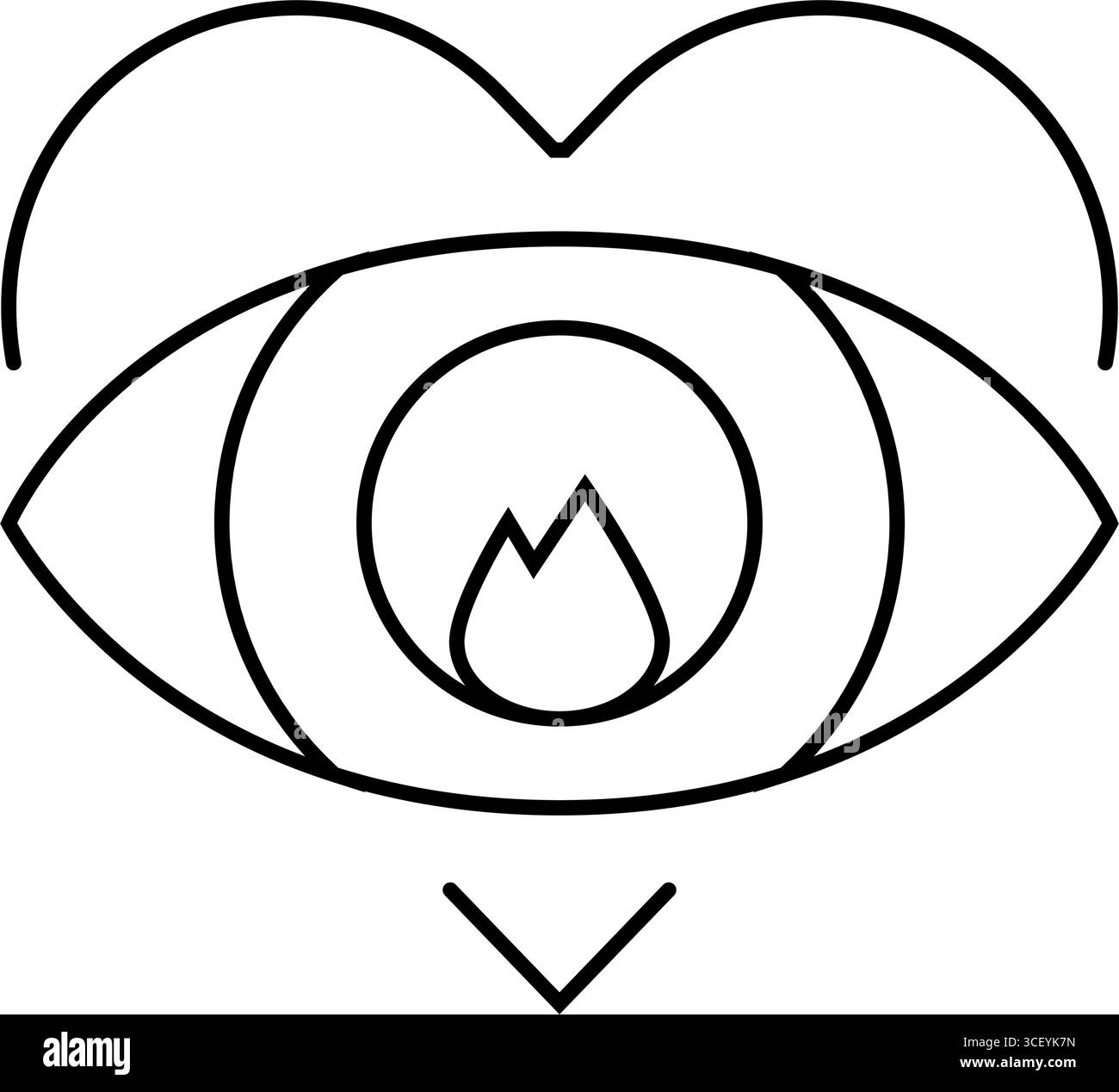 illustration vectorielle d'icône de ligne de puberté d'adolescence de premier écrasement Illustration de Vecteur