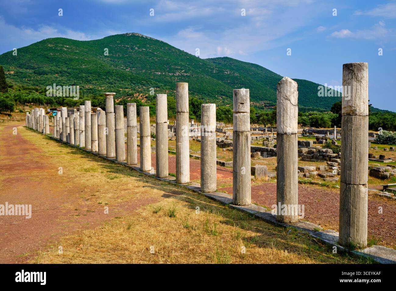 Grèce, Péloponnèse, site archéologique de Messène, sanctuaire d'Asclépios Banque D'Images